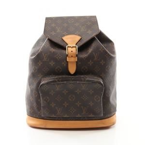 LOUIS VUITTON Brown Monogram Leather Backpack